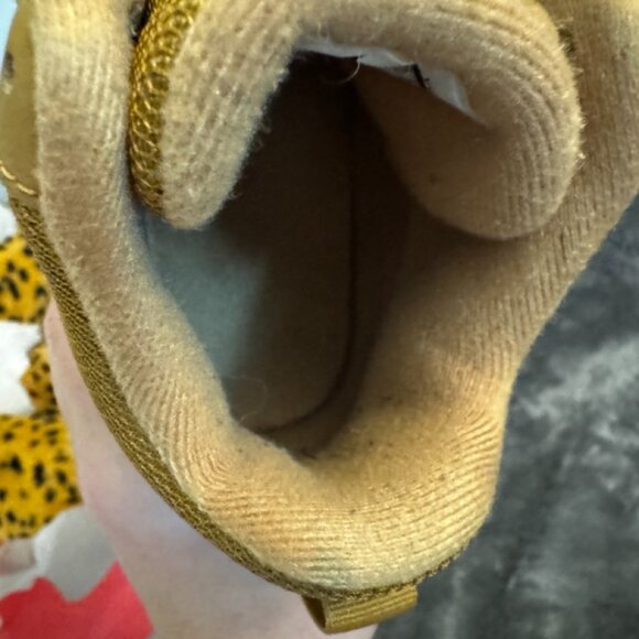 Nike Boys Court Borough Wheat Gold Tan Brown Lace Up Sneaker Shoes Size 3.5Y - Picture 11 of 14